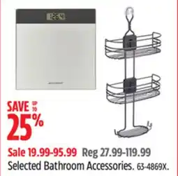 Canadian Tire Selected Bathroom Accessories offer