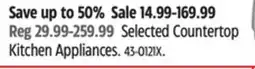 Canadian Tire Selected Countertop Kitchen Appliances offer