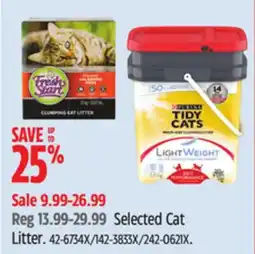 Canadian Tire Selected Cat Litter offer