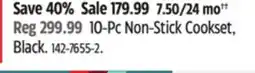 Canadian Tire 10-Pc Non-Stick Cookset, Black offer