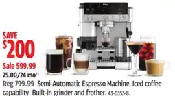 Canadian Tire Semi-Automatic Espresso Machine offer
