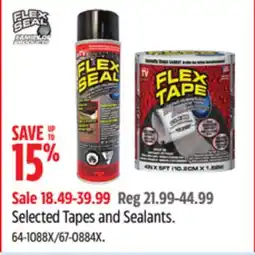 Canadian Tire Selected Tapes and Sealants offer