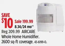 Canadian Tire AIRCARE Whole Home Humidifier offer