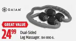 Canadian Tire Gaiam Dual-Sided Leg Massager offer