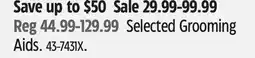 Canadian Tire Selected Grooming Aids offer