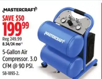 Canadian Tire Mastercraft 5-Gallon Air Compressor offer