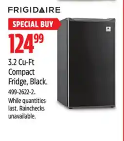 Canadian Tire 3.2 Cu-Ft Compact Fridge, Black offer