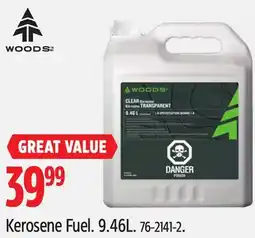 Canadian Tire WOODS Kerosene Fuel. 9.46L offer
