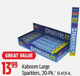 Canadian Tire Kaboom Large Sparklers offer