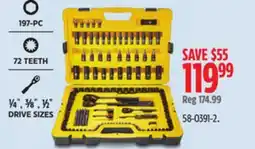 Canadian Tire Stanley Black Chrome Socket Set offer