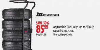 Canadian Tire Motomaster Adjustable Tire Dolly offer