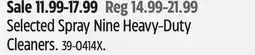 Canadian Tire Selected Spray Nine Heavy-Duty Cleaners offer