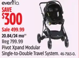 Canadian Tire Pivot Xpand Modular Single-to-Double Travel System offer