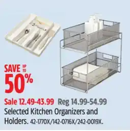 Canadian Tire Type A Selected Kitchen Organizers and Holders offer