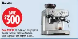 Canadian Tire Breville Barista Express Espresso Machine. Built-in grinder and frother offer