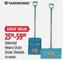 Canadian Tire Selected Heavy-Duty Snow Shovels offer
