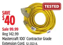 Canadian Tire Mastercraft 100´ Contractor Grade Extension Cord offer