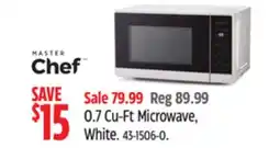 Canadian Tire MASTER Chef 0.7 Cu-Ft Microwave, White offer