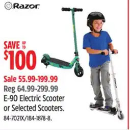 Canadian Tire E-90 Electric Scooter or Selected Scooters offer