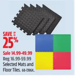 Canadian Tire Selected Mats and Floor Tiles offer