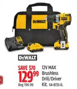 Canadian Tire 12V MAX Brushless Drill/Driver Kit offer