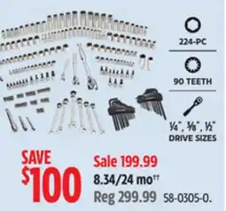 Canadian Tire 346-Pc Mechanic's Tool Set offer