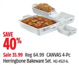 Canadian Tire CANVAS 4-Pc Herringbone Bakeware Set offer