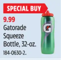Canadian Tire Gatorade Squeeze Bottle, 32-oz offer