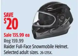 Canadian Tire Raider Full-Face Snowmobile Helmet offer