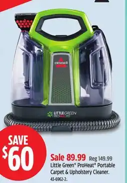 Canadian Tire Little Green ProHeat Portable Carpet & Upholstery Cleaner offer
