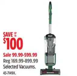 Canadian Tire Shark Selected Vacuums offer