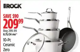 Canadian Tire 10-Pc Ceramic Zero Non-Stick Cookset offer