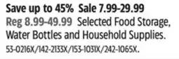 Canadian Tire Selected Food Storage, Water Bottles and Household Supplies offer