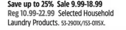 Canadian Tire Selected Household Laundry Products offer