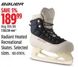 Canadian Tire Bauer Radiant Heated Recreational Skates offer