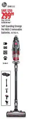 Canadian Tire Hoover Self-Standing Emerge Pet With 2 removable batteries offer
