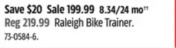 Canadian Tire Raleigh Bike Trainer offer