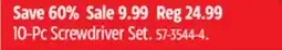 Canadian Tire 10-Pc Screwdriver Set offer