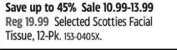 Canadian Tire Selected Scotties Facial Tissue, 12-Pk offer