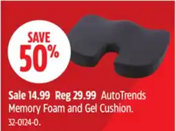 Canadian Tire AutoTrends Memory Foam and Gel Cushion offer