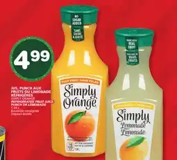 Marches Tradition JUS, PUNCH AUX FRUITS OU LIMONADE RÉFRIGÉRÉS SIMPLY ORANGE offer
