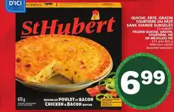 Marches Tradition ST-HUBERT FROZEN QUICHE, GRATIN, TOURTIÈRE, PIE OR MEATLESS PIE offer