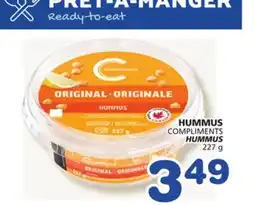 Marches Tradition COMPLIMENTS HUMMUS offer