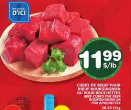 Marches Tradition BEEF CUBES FOR BEEF BOURGUIGNON OR FOR BROCHETTES offer
