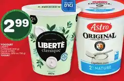 Marches Tradition LIBERTÉ CLASSIQUE (650 g) OR ASTRO ORIGINAL (650 or 750 g) YOGURT offer