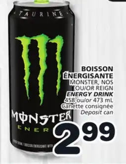 Marches Tradition MONSTER OR REIGN ENERGY DRINK offer
