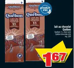 Super C LAIT AU CHOCOLAT QUÉBON | QUÉBON CHOCOLATE MILK offer