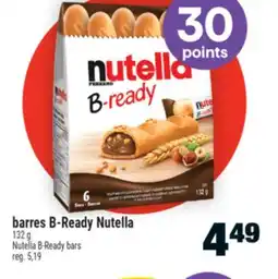 Super C BARRES B‑READY NUTELLA | NUTELLA B-READY BARS offer