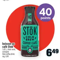 Super C BOISSON AU CAFÉ STOK | STOK COFFEE DRINK offer