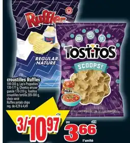 Super C CROUSTILLES RUFFLES | RUFFLES POTATO CHIPS offer